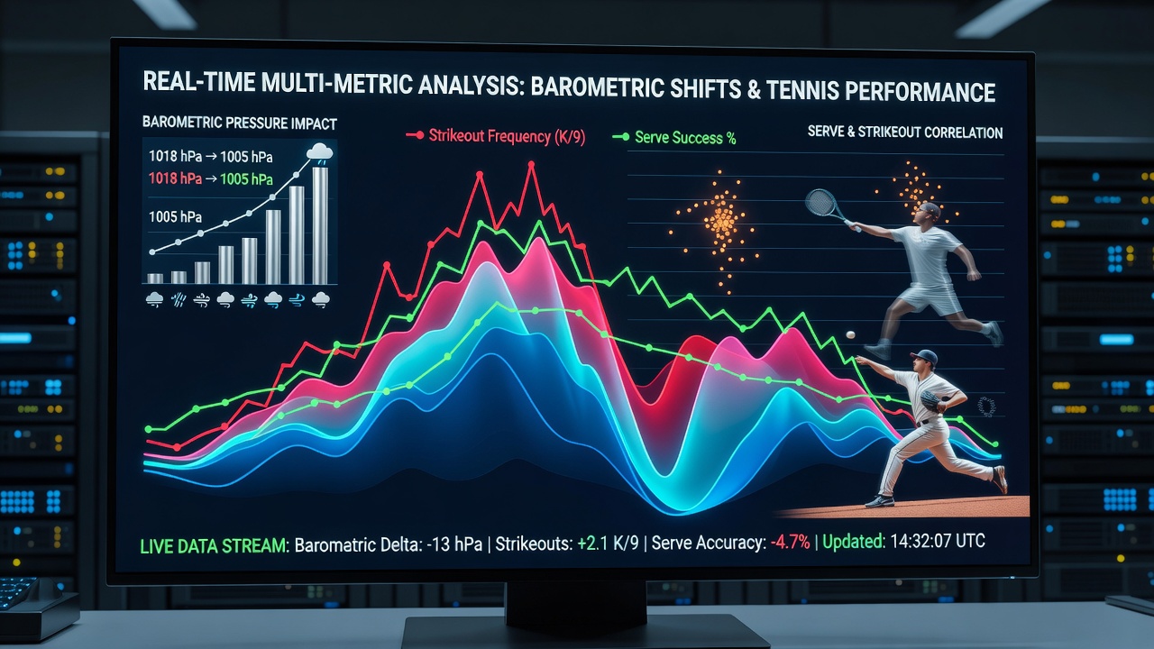 Live multi-league odds interface displaying updated strikeout and serve metrics during active barometric shifts