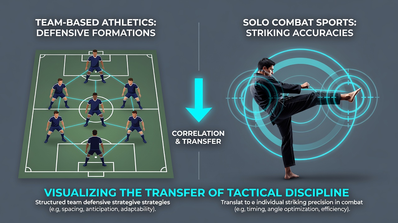 Data visualization showing correlations between team defensive metrics and combat striking accuracy over multiple training cycles