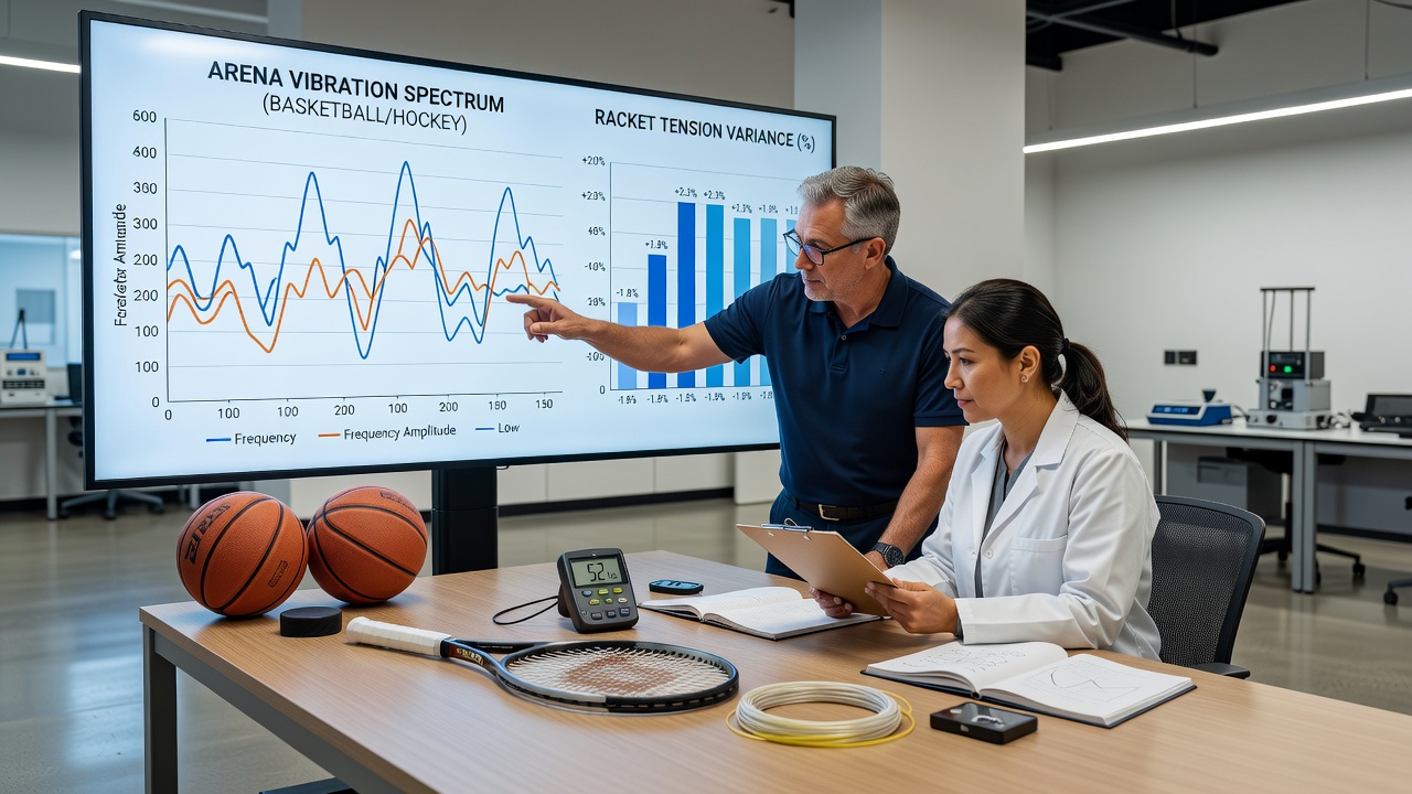 Sensor data overlays showing glove impact timings in boxing and MMA synchronized with vibration logs from concurrent basketball and hockey events
