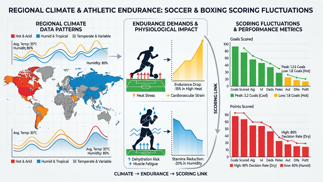 Live odds dashboard displaying climate overlays connecting soccer endurance data with baseball strikeouts and tennis game counts