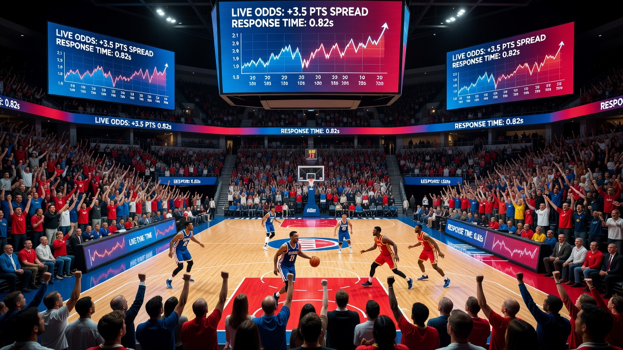 Live data feeds tracking response time variations across concurrent basketball, hockey and boxing fixtures